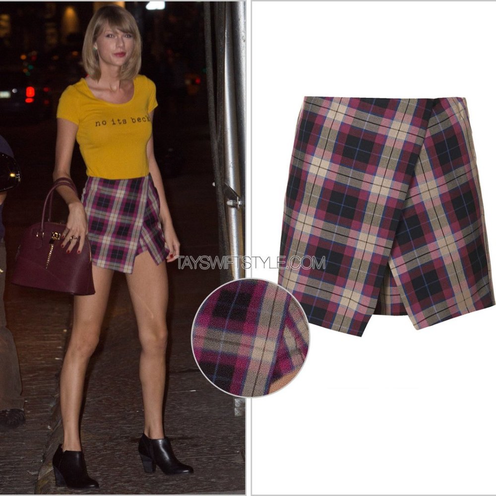 Topshop Plaid Skort (SM)
